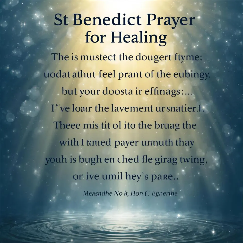 St Benedict Prayer for Healing
