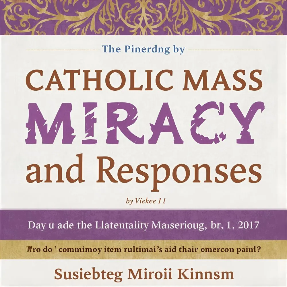 PDF Catholic Mass Prayers and Responses