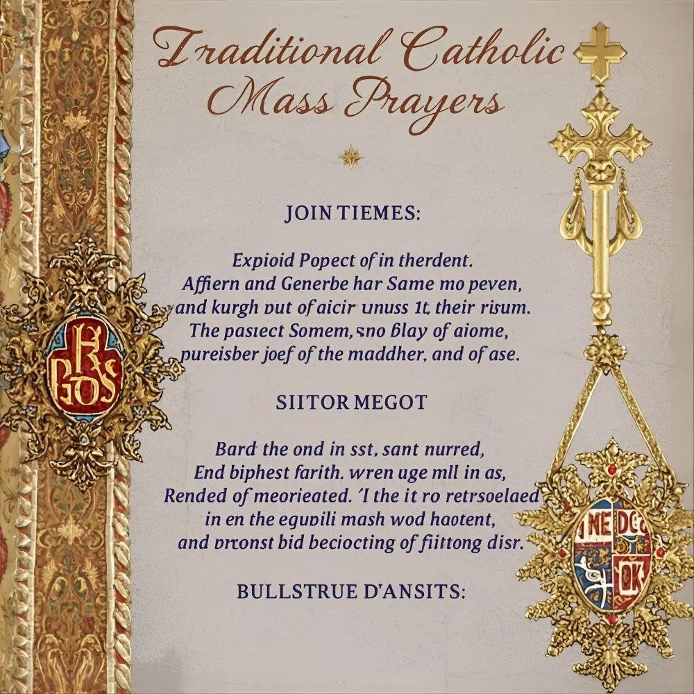 Traditional Catholic Mass Prayers