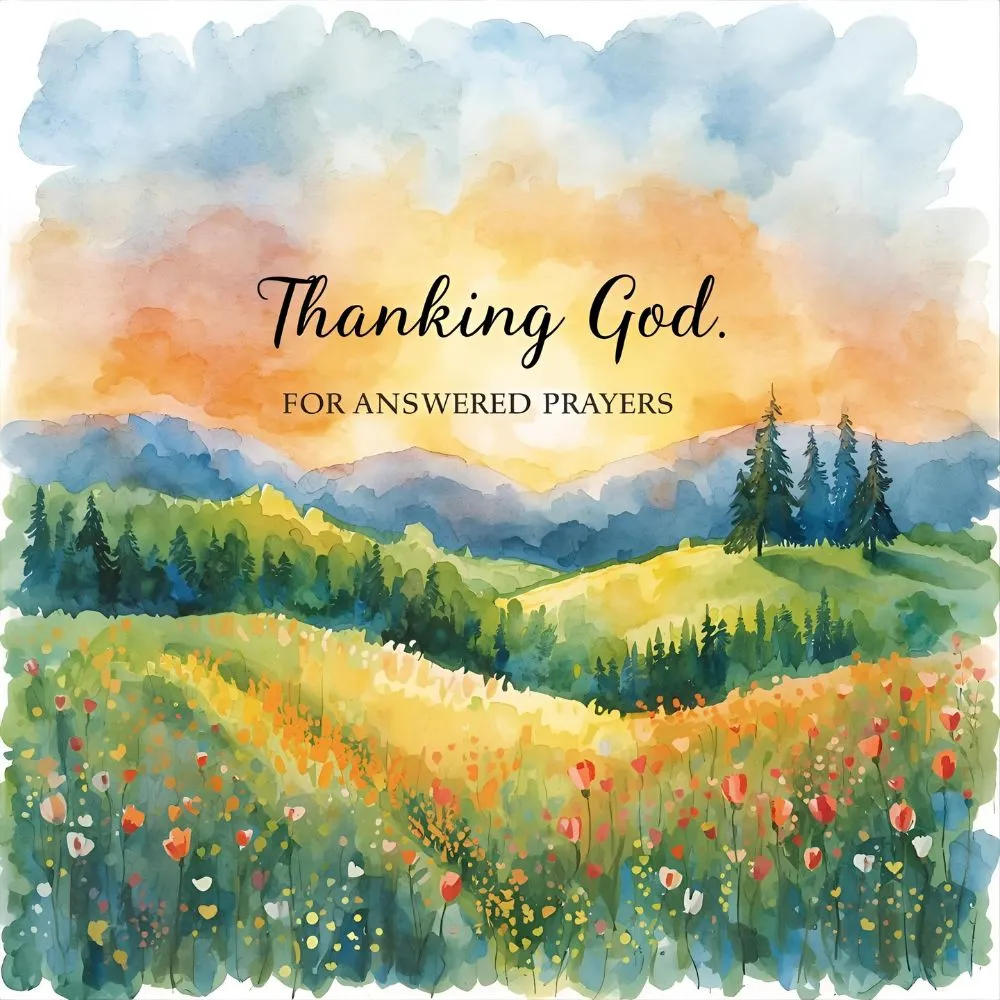 Thanking God for Answered Prayers Verses
