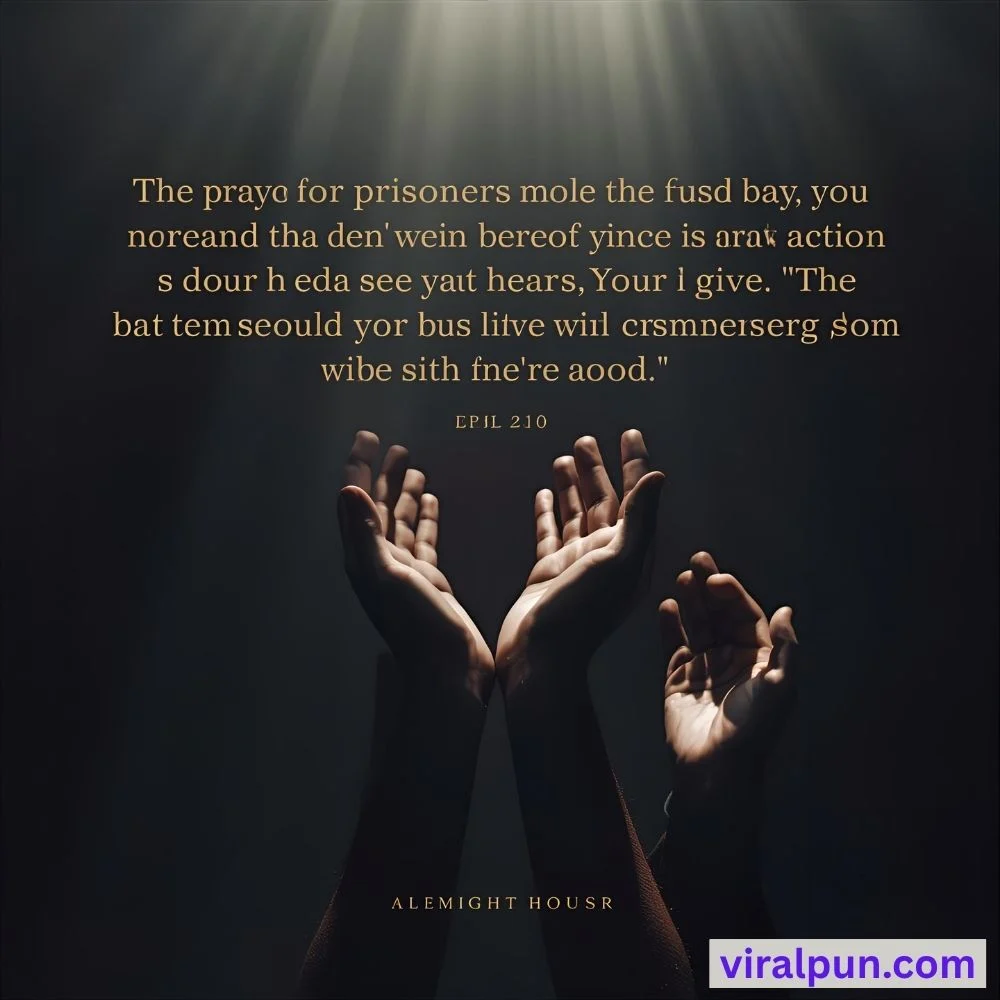 Prayer for Prisoners Bible Verse