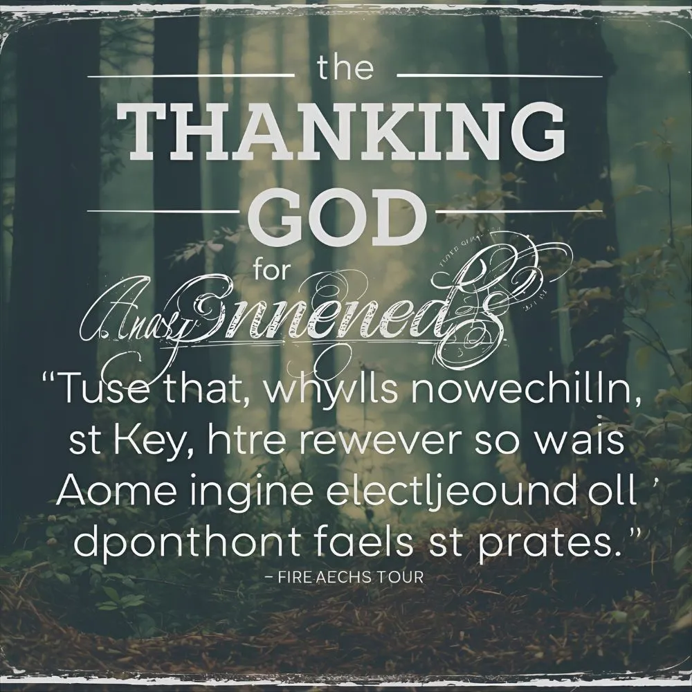 Thanking God for Answered Prayers Verses