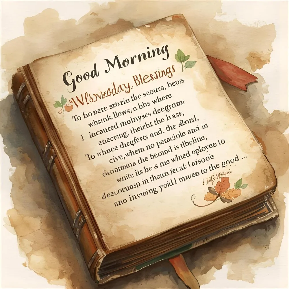 Good Morning Wednesday Blessings Bible Verses