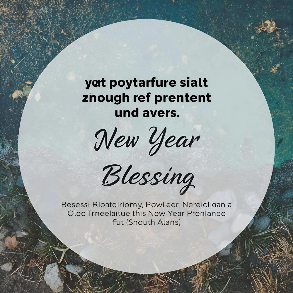 New Year Prayer Blessing