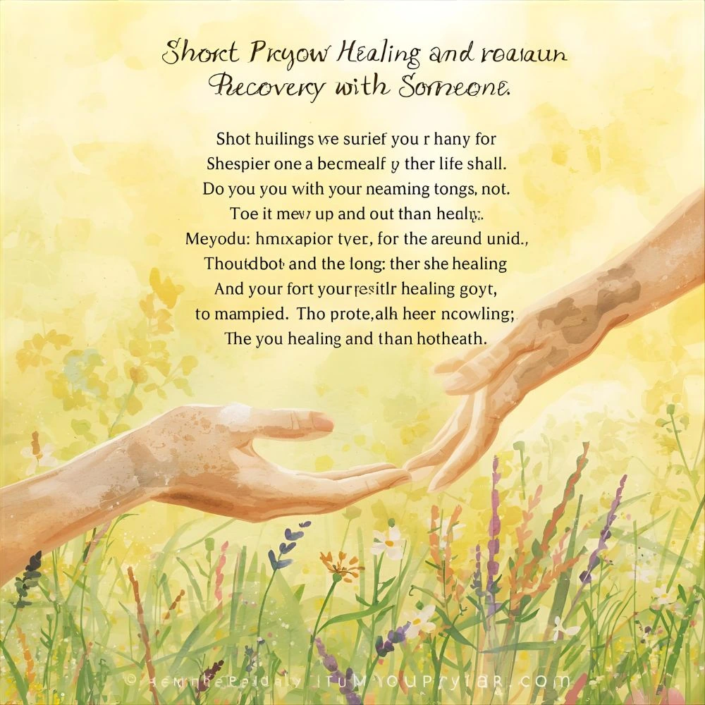 Short Prayer for Healing and Recovery for Someone
