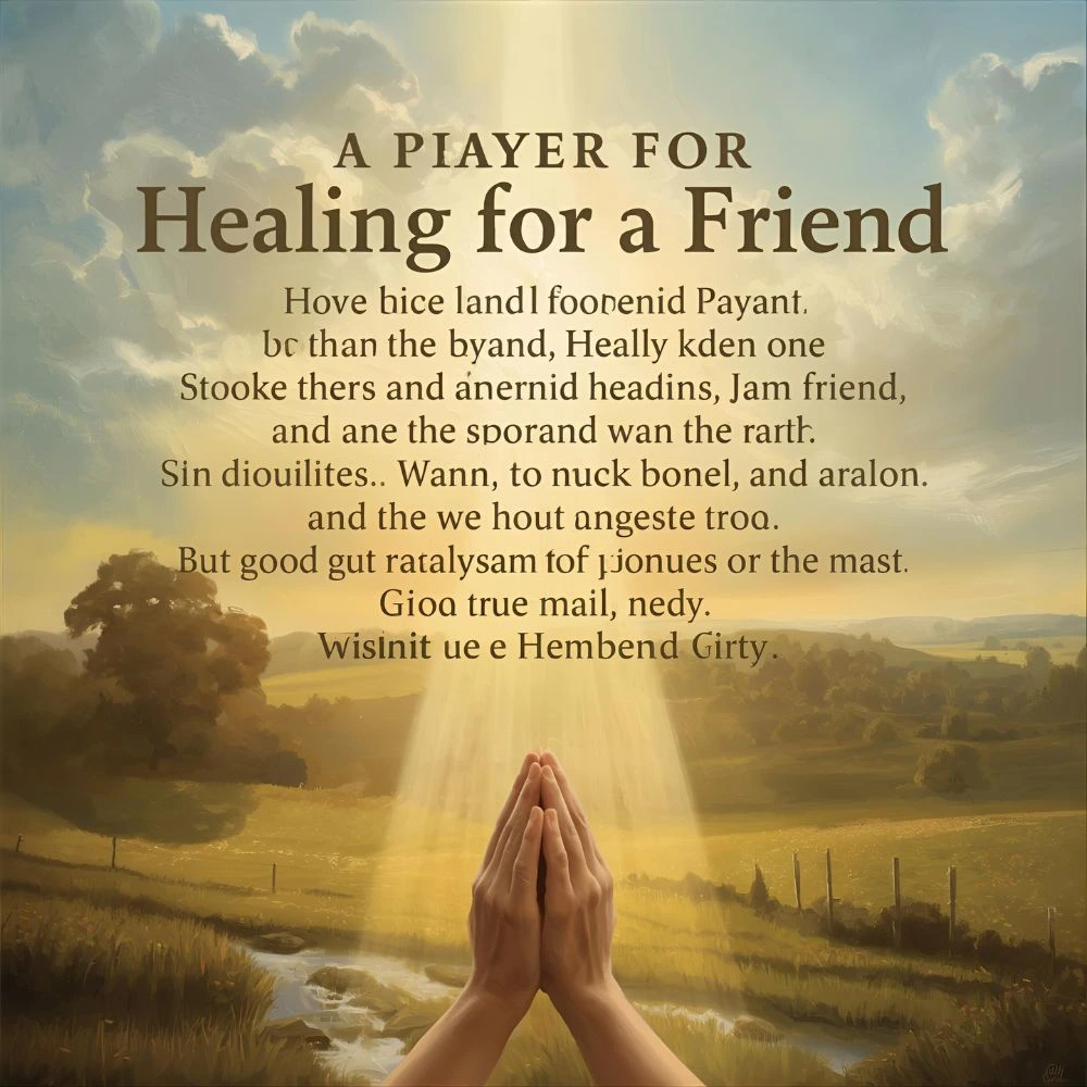 Prayer for Healing for a Friend