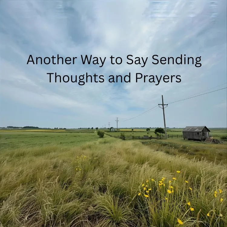Another Way to Say Sending Thoughts and Prayers