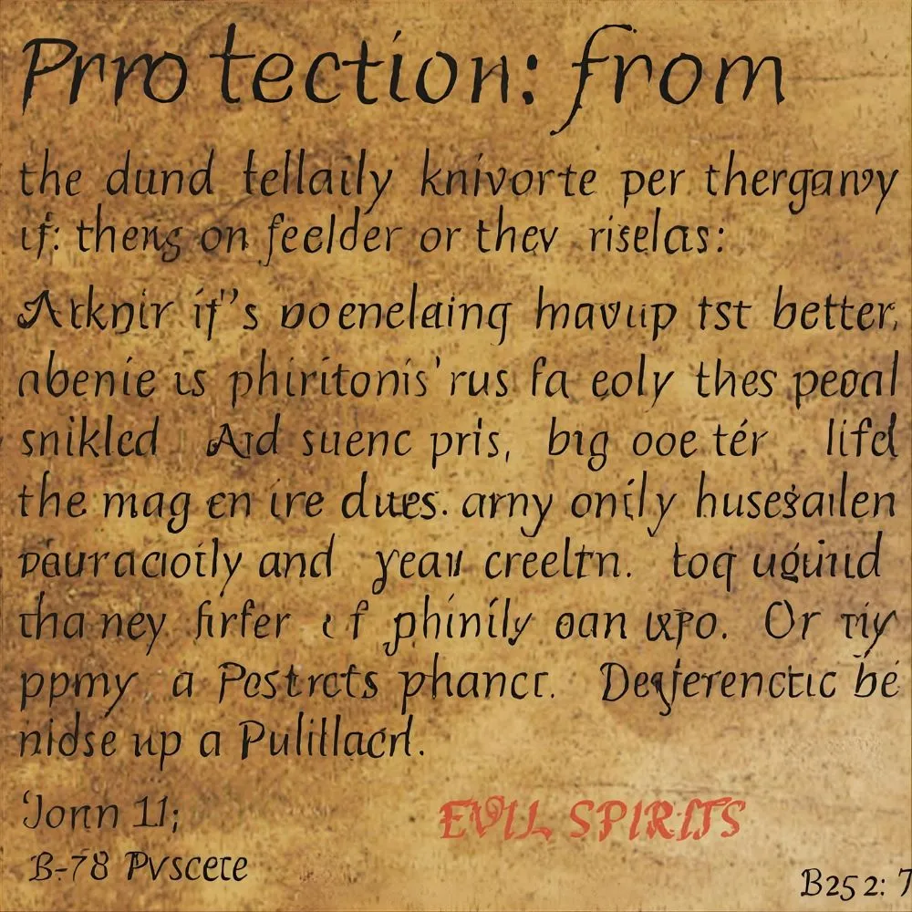 Bible Verses About Protection from Evil Spirits