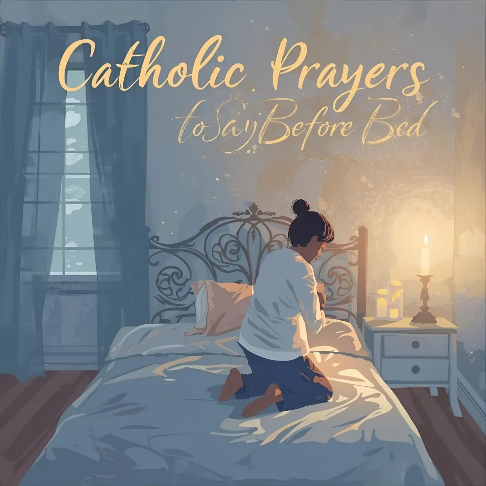 Catholic prayers to say before bed