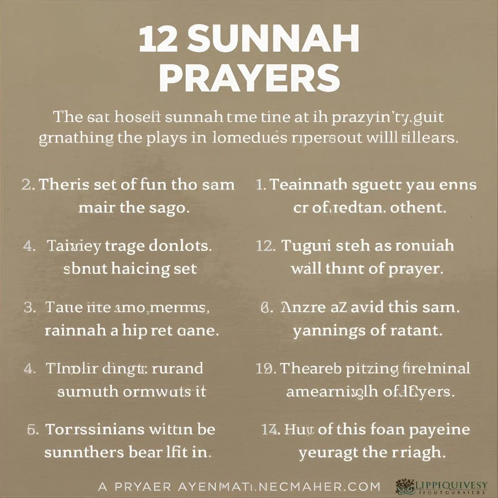 12 sunnah prayers