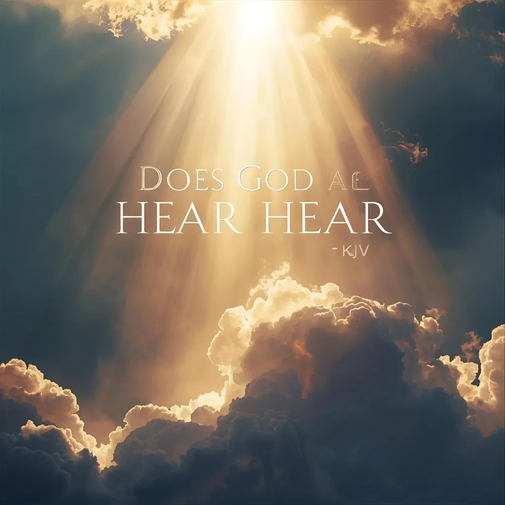 Does God Hear All Prayers KJV