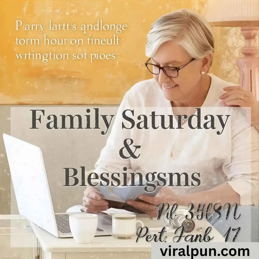 Family Saturday Prayers and Blessings