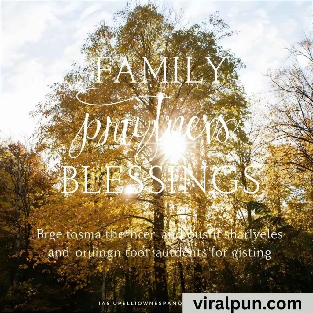 Family Saturday Prayers and Blessings