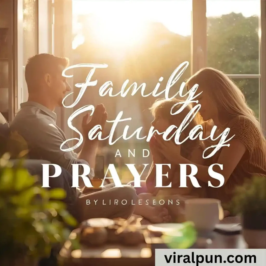 Family Saturday Prayers and Blessings