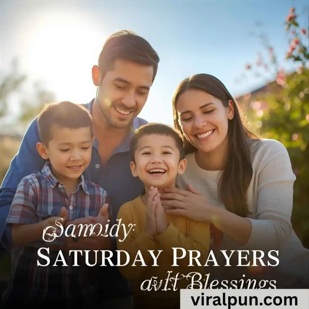 Family Saturday Prayers and Blessings