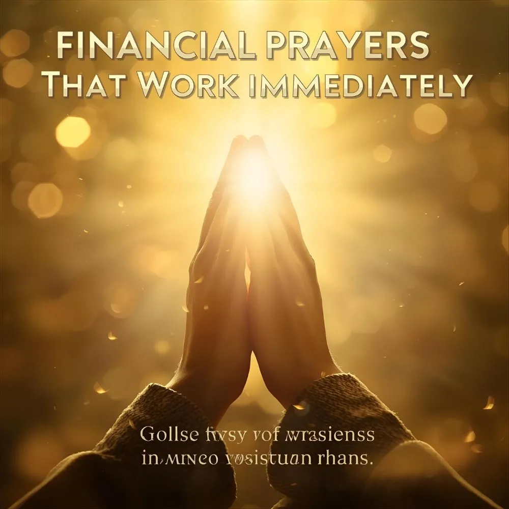 Financial Prayers That Work Immediately