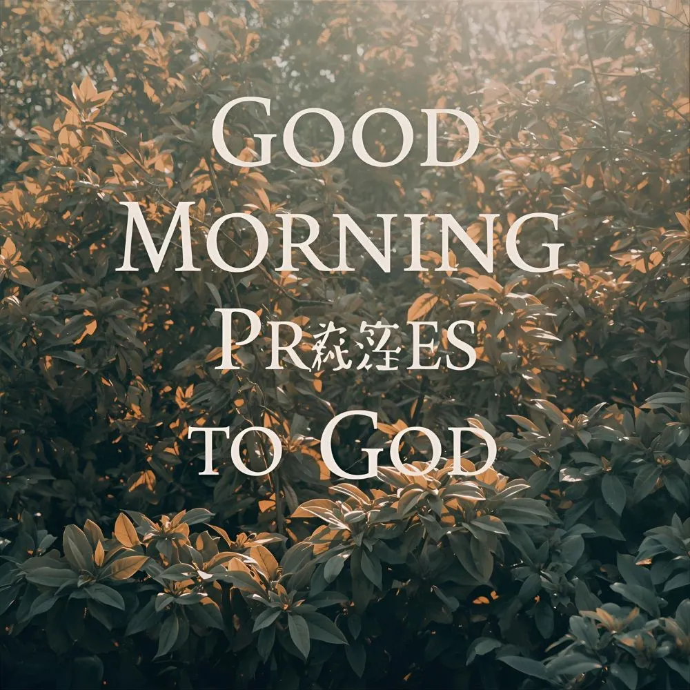 Good Morning Prayers to God