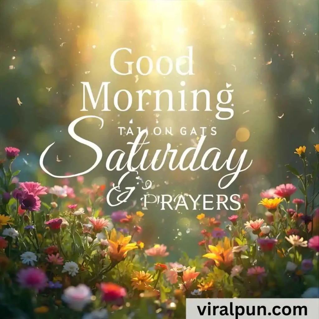 Good Morning Saturday Prayers and Blessings