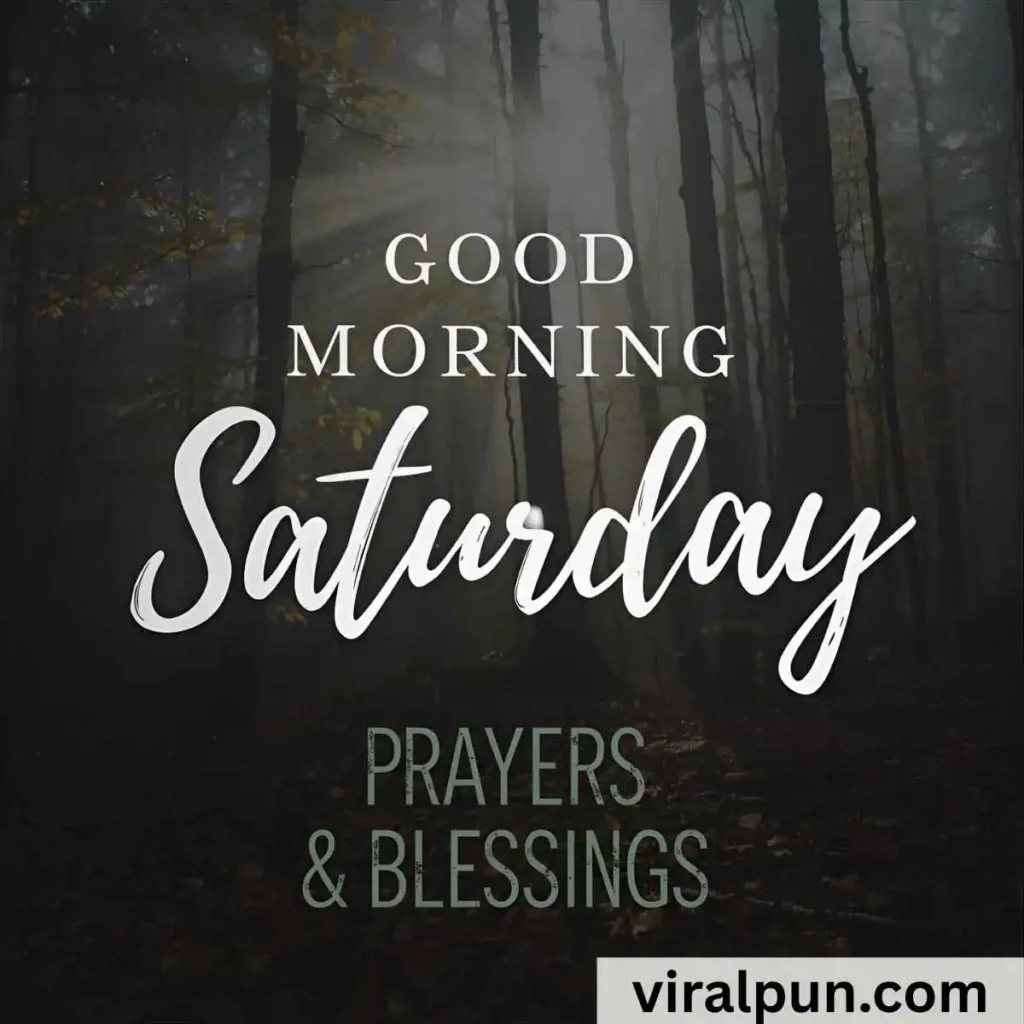Good Morning Saturday Prayers and Blessings