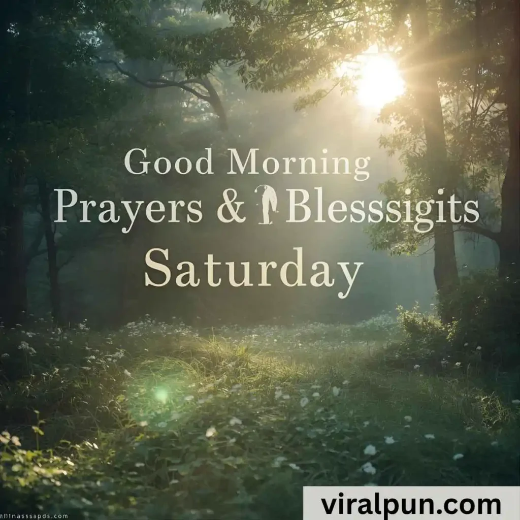 Good Morning Saturday Prayers and Blessings