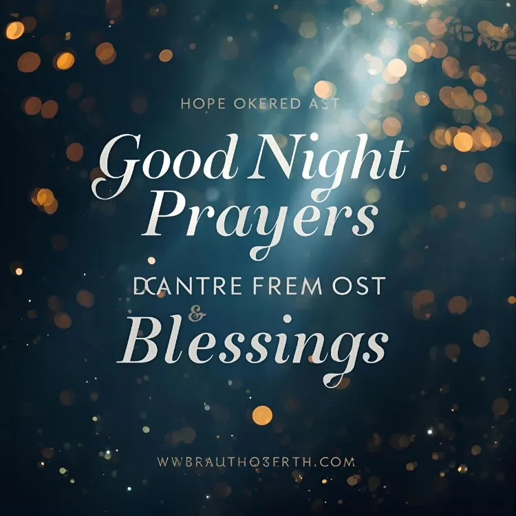 Good Night Prayers and Blessings