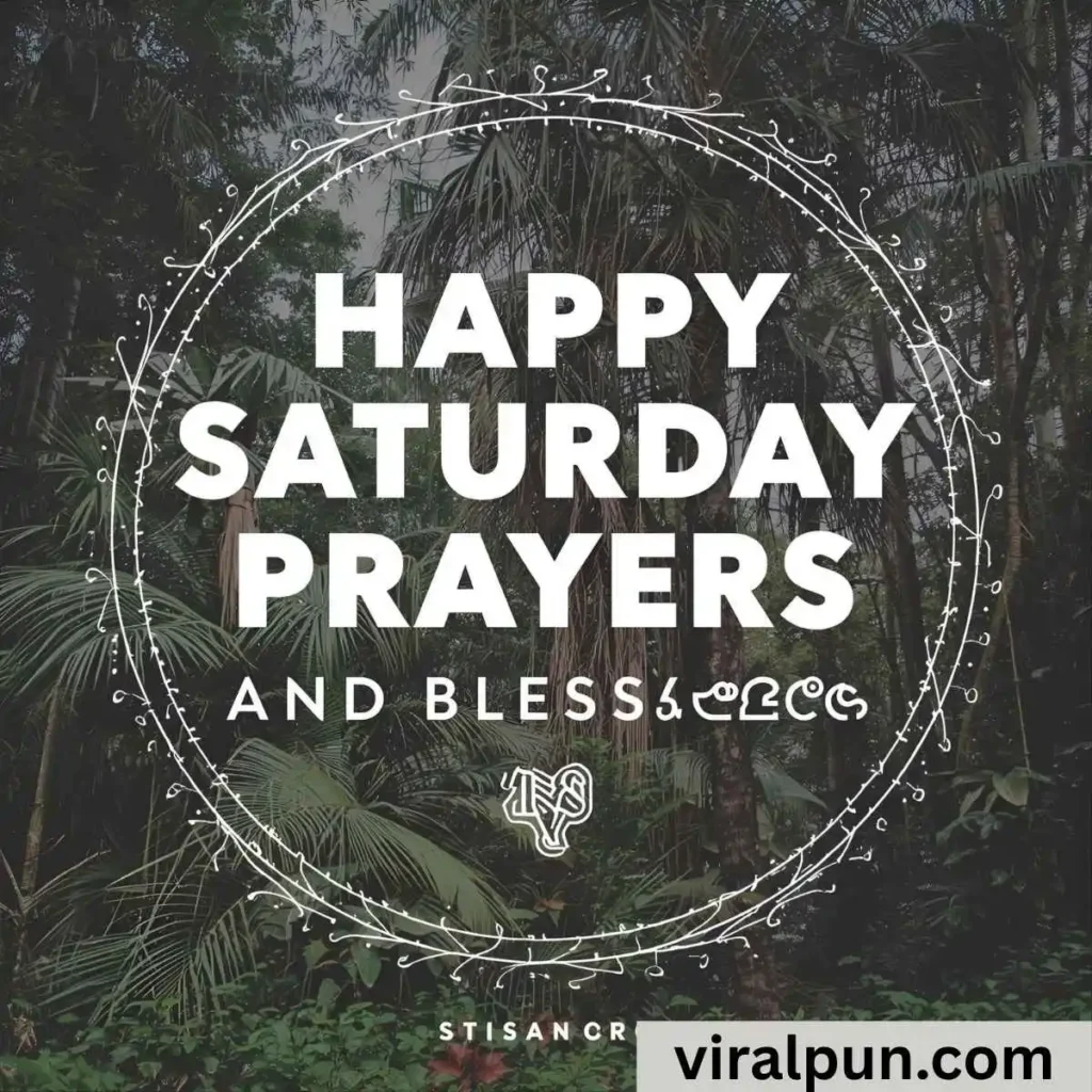 Happy Saturday Prayers and Blessings