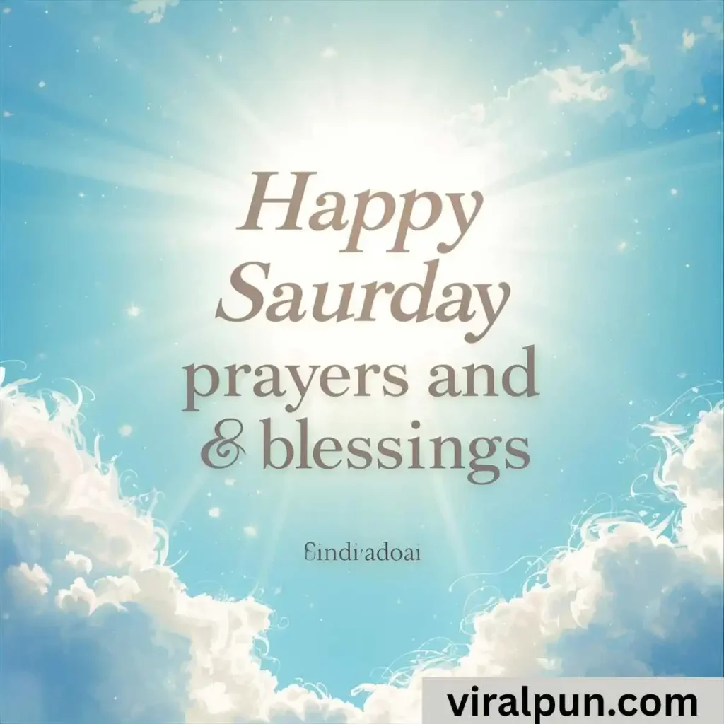 Happy Saturday Prayers and Blessings