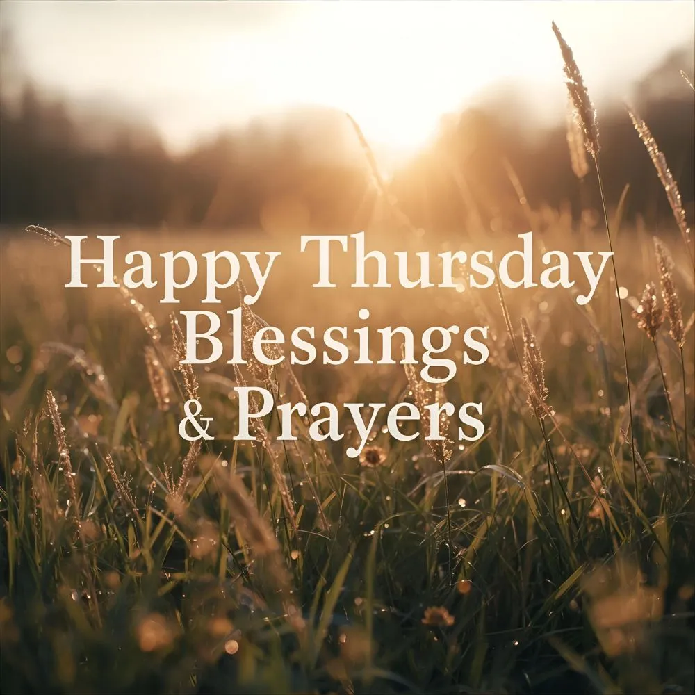Happy Thursday Blessings and Prayers