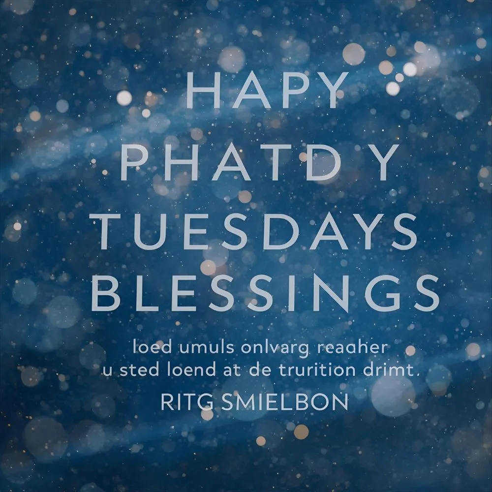 Happy Tuesday Blessings and Prayers