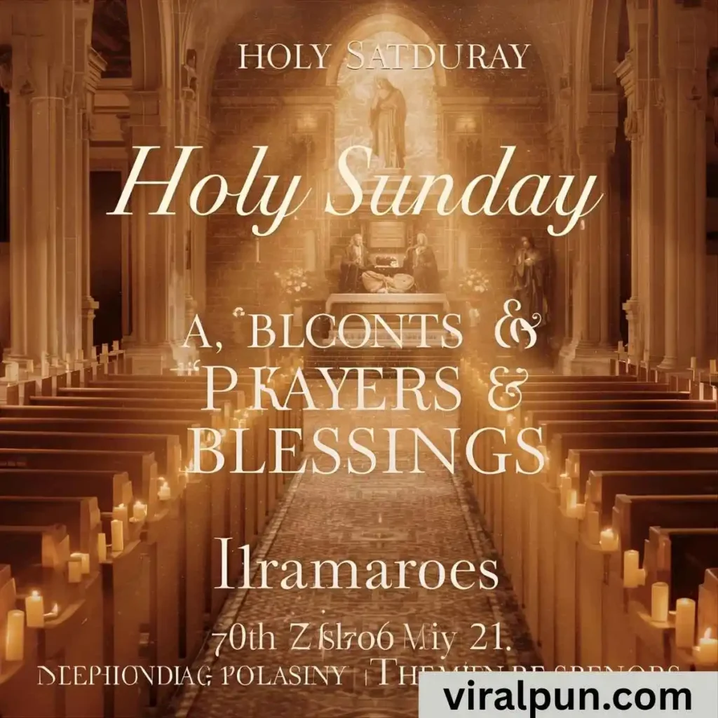 Holy Saturday Prayers and Blessings