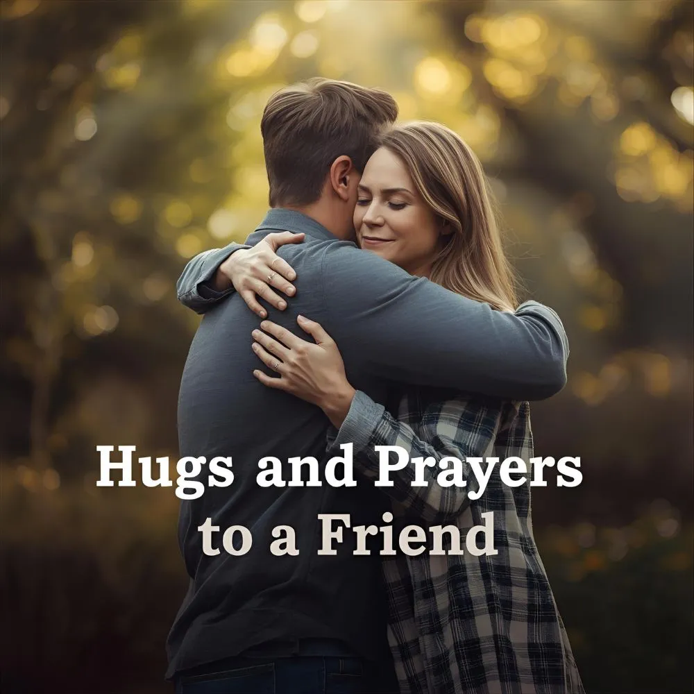 Hugs and Prayers to a Friend