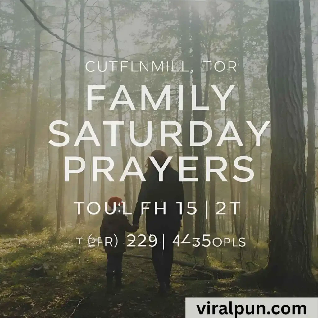Inspiration Family Saturday Prayers and Blessings