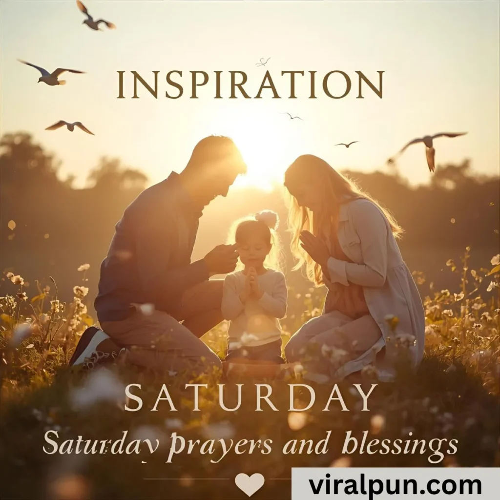 Inspiration Family Saturday Prayers and Blessings