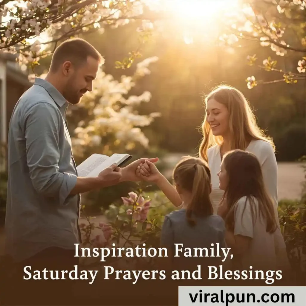 Inspiration Family Saturday Prayers and Blessings