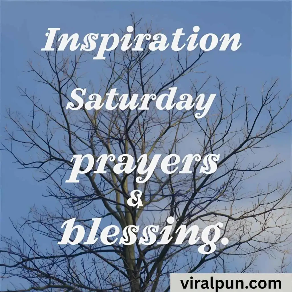 Inspiration Family Saturday Prayers and Blessings