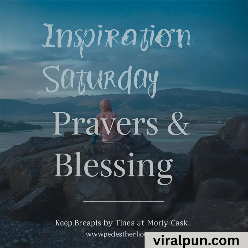 Inspiration Saturday Prayers and Blessings