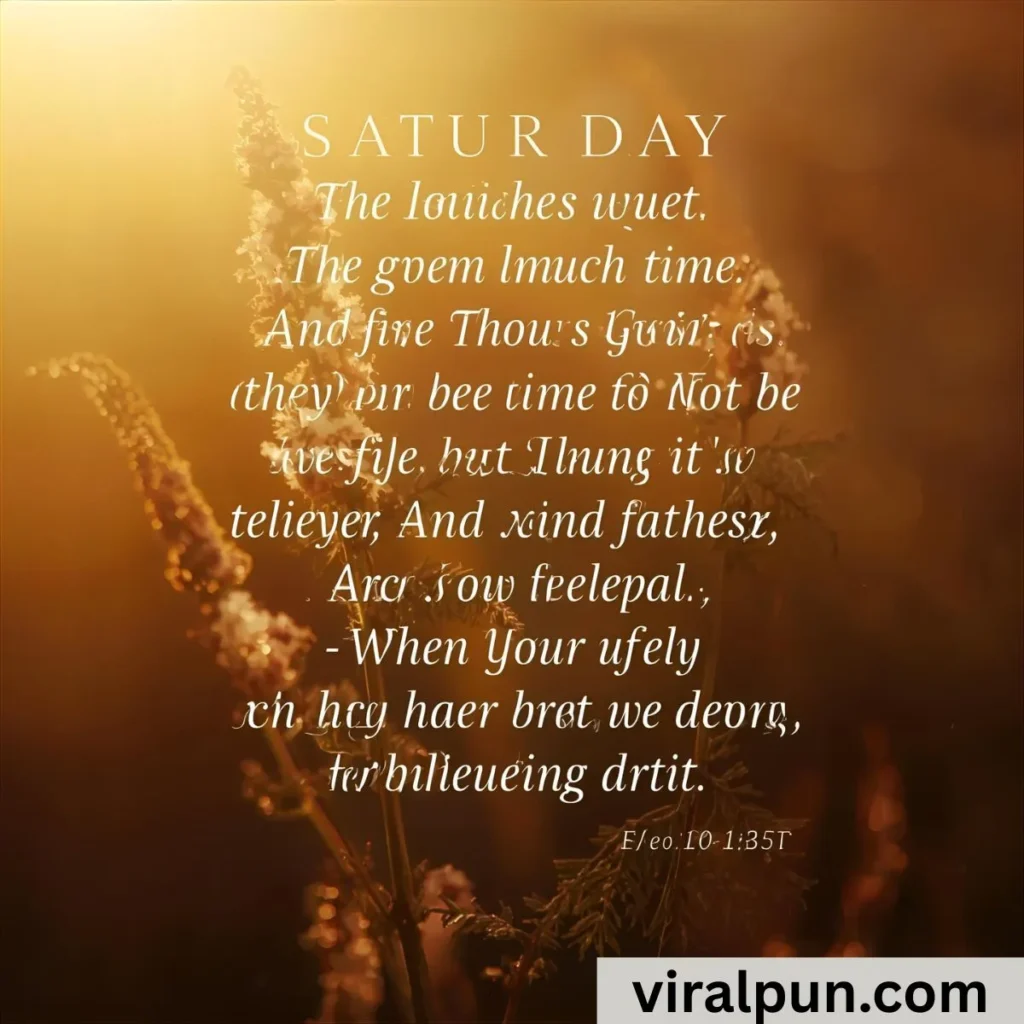 Inspiration Saturday Prayers and Blessings