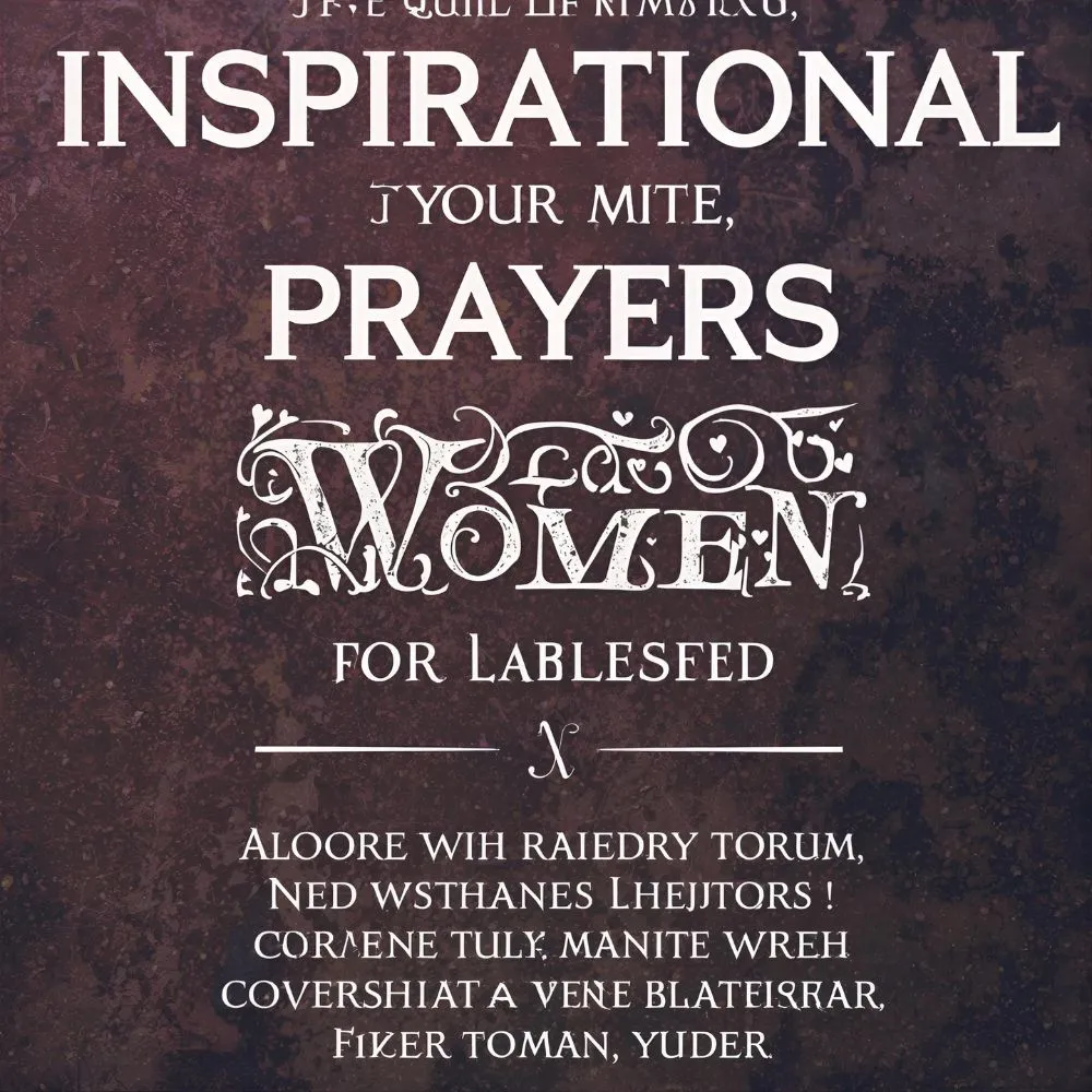 Inspirational Prayers for Women