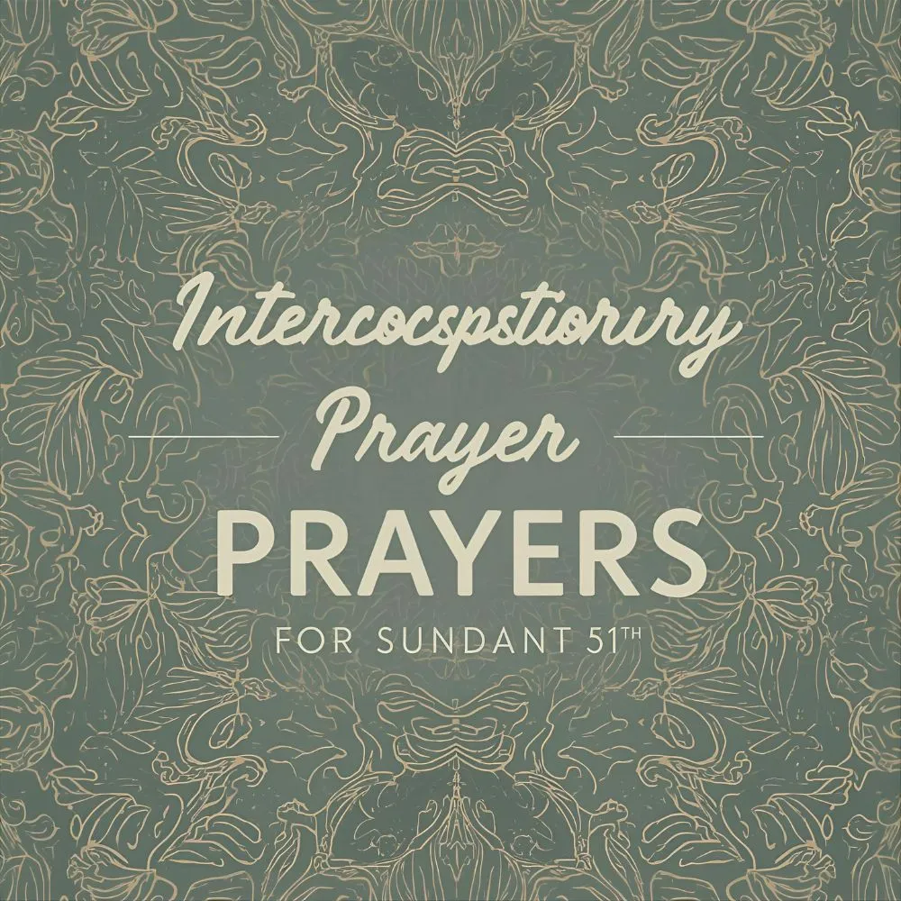 Intercessory Prayer Points for Sunday Service