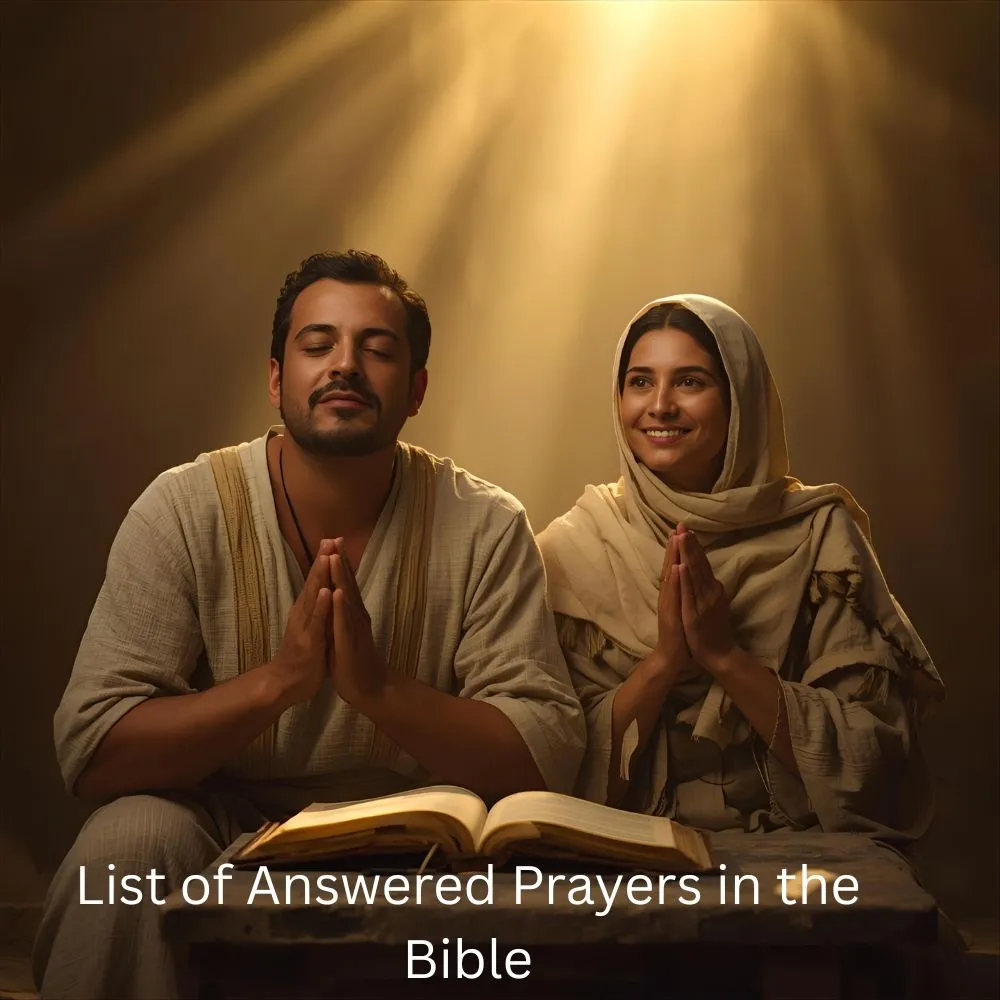 List of Answered Prayers in the Bible