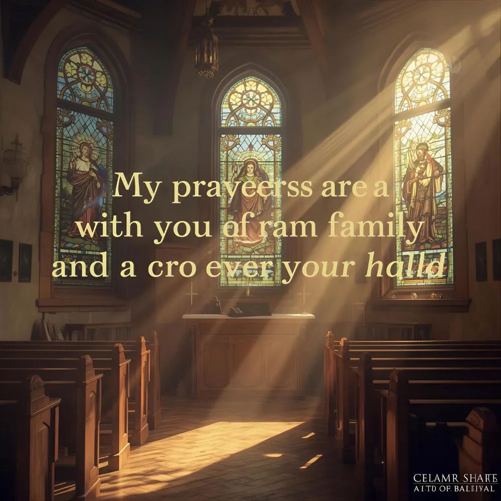 My Prayers Are With You and Your Family Images