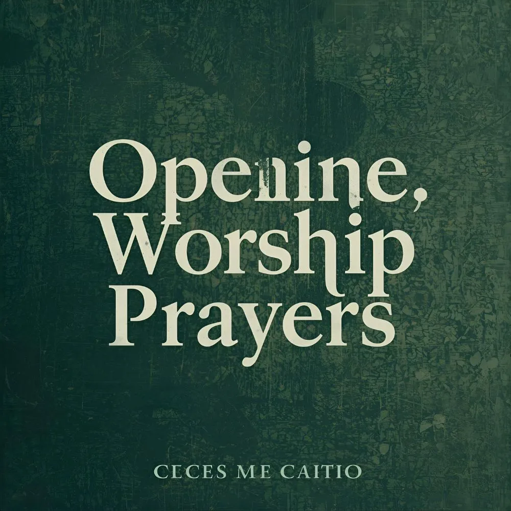 Opening Worship Prayers