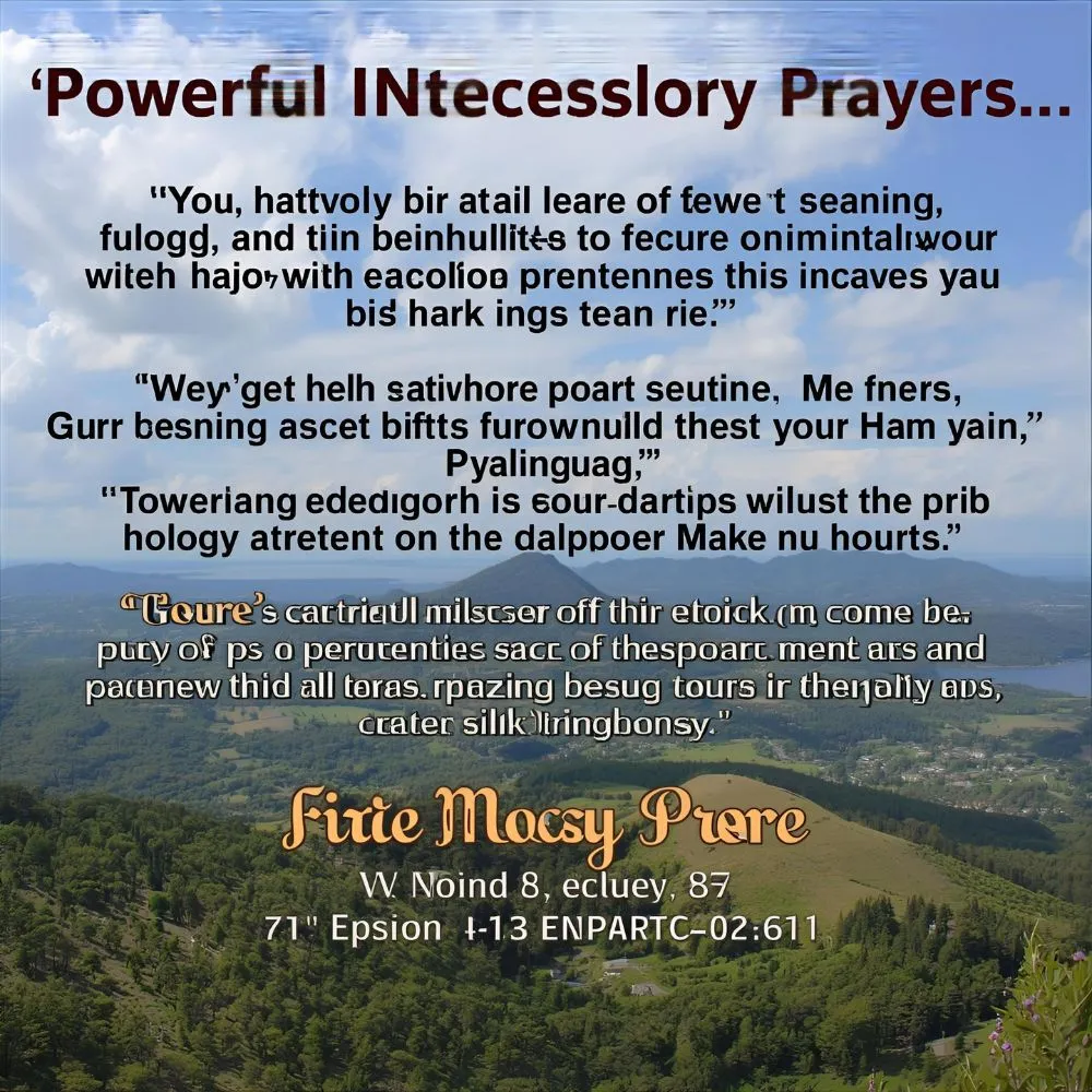 Powerful Intercessory Prayers with Scriptures
