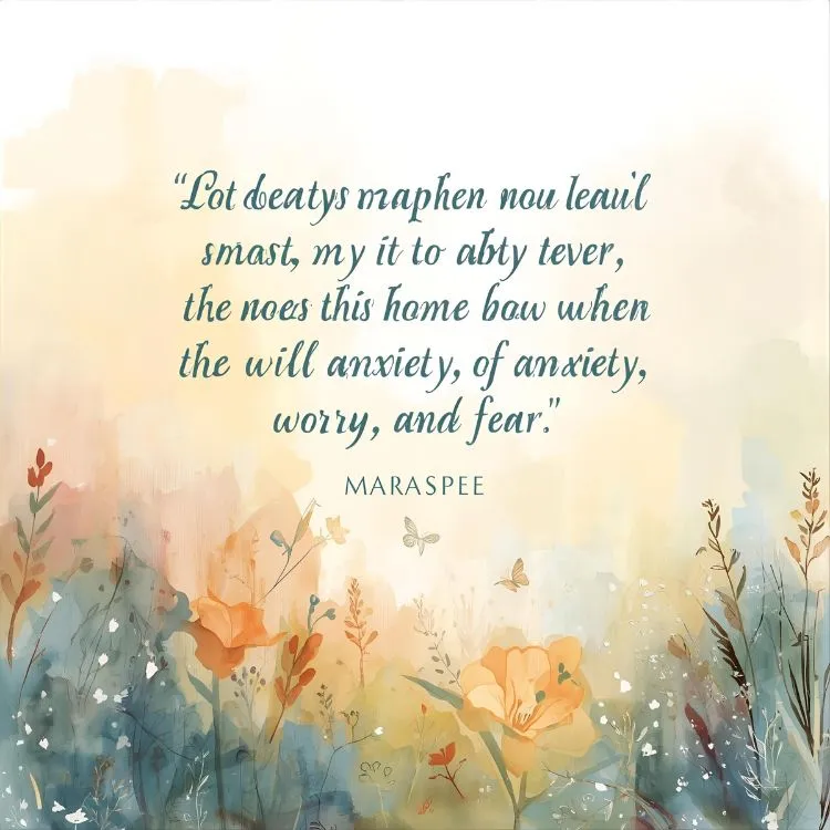 Prayer for Anxiety, Worry, and Fear Bible Verse