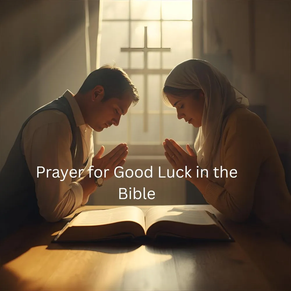 Prayer for Good Luck in the Bible