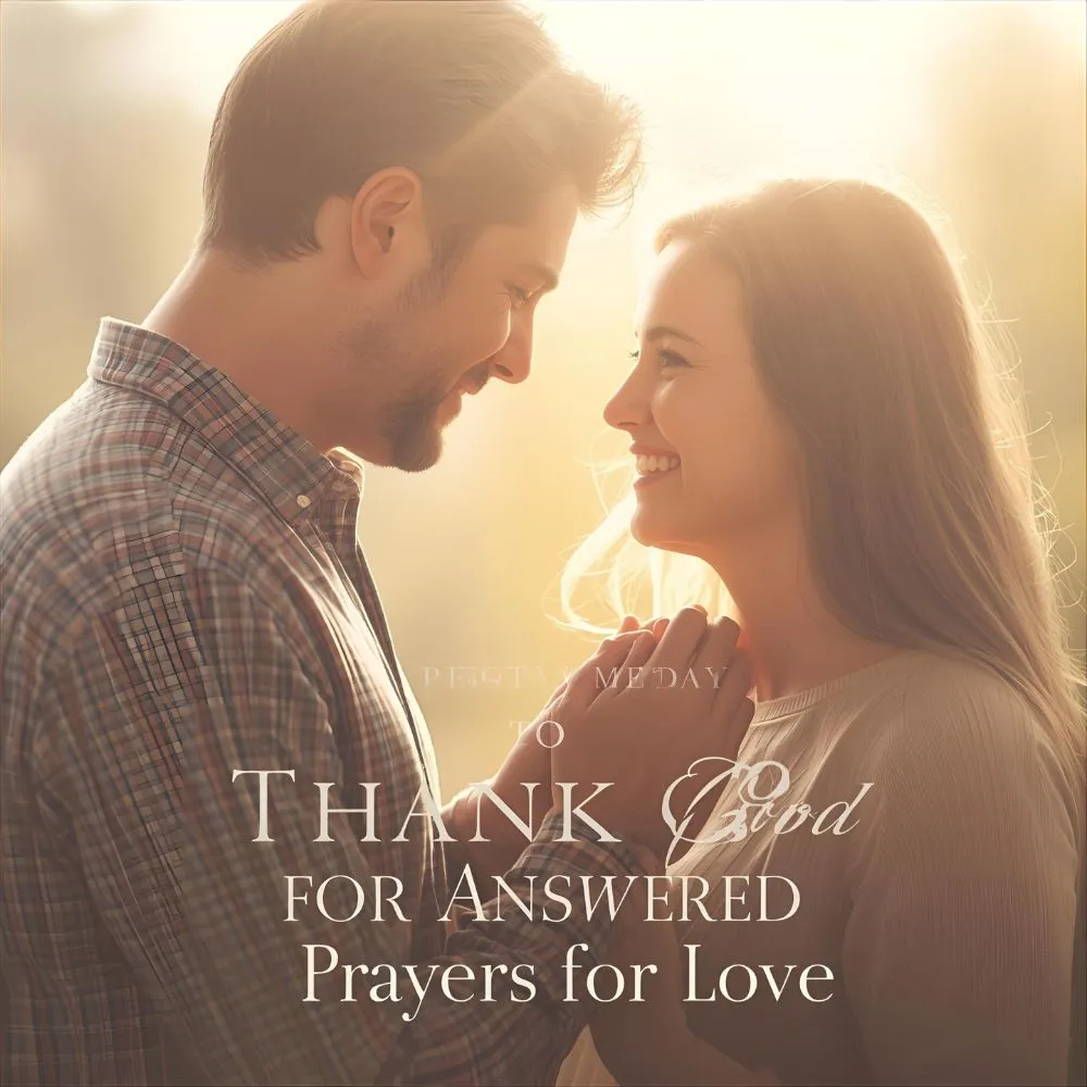 Prayer to Thank God for Answered Prayers for Love