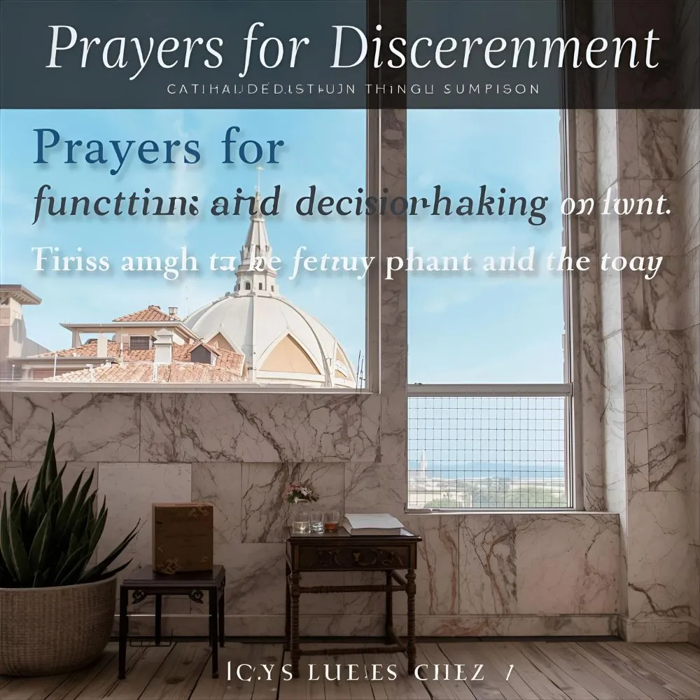 Prayers for Discernment and Decision-Making Catholic