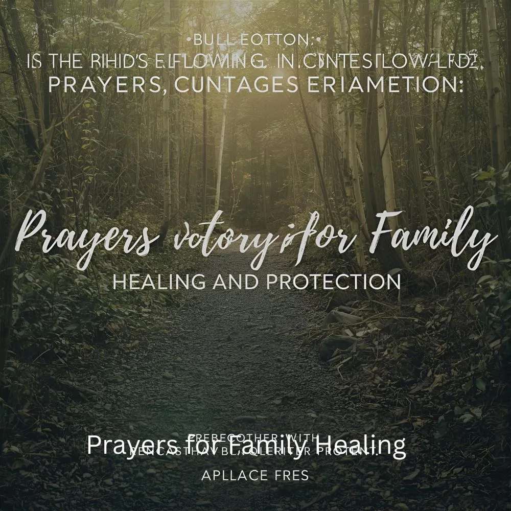 Prayers for Family Healing and Protection