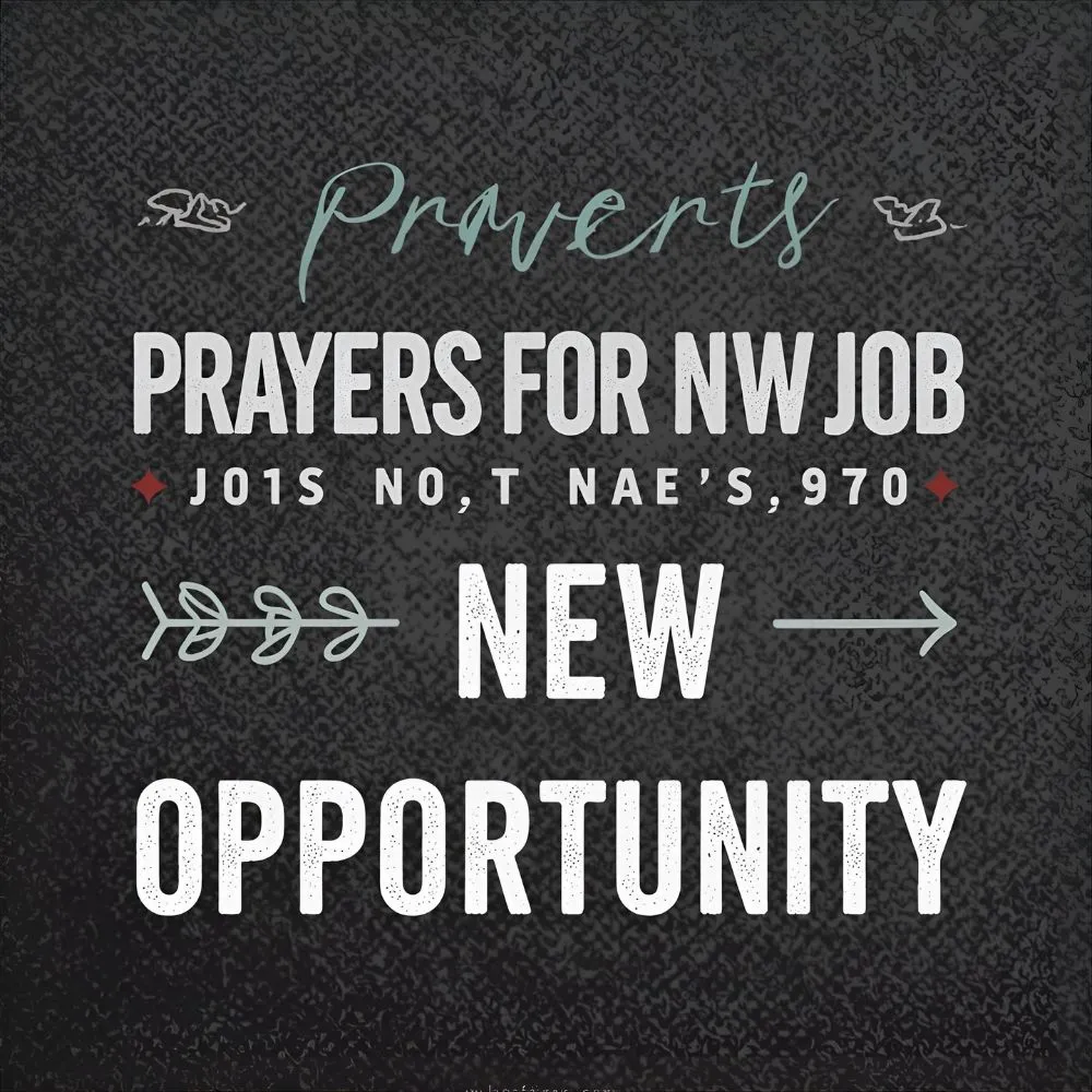 Prayers for New Job Opportunity 