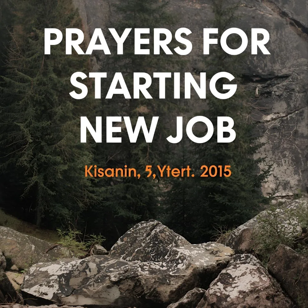 Prayers for Starting a New Job